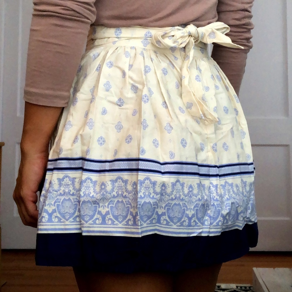 ZARA Blue Skirt